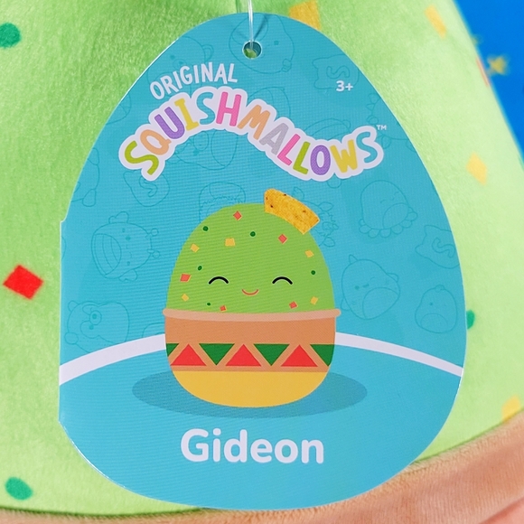 Squishmallow Gideon the Guacamole with Tortilla Chip 14" UltraSoft Food Plush - Picture 10 of 12